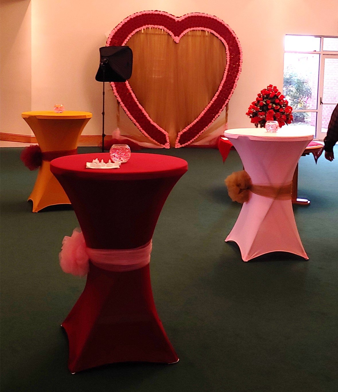 Sweetheart heart backdrop